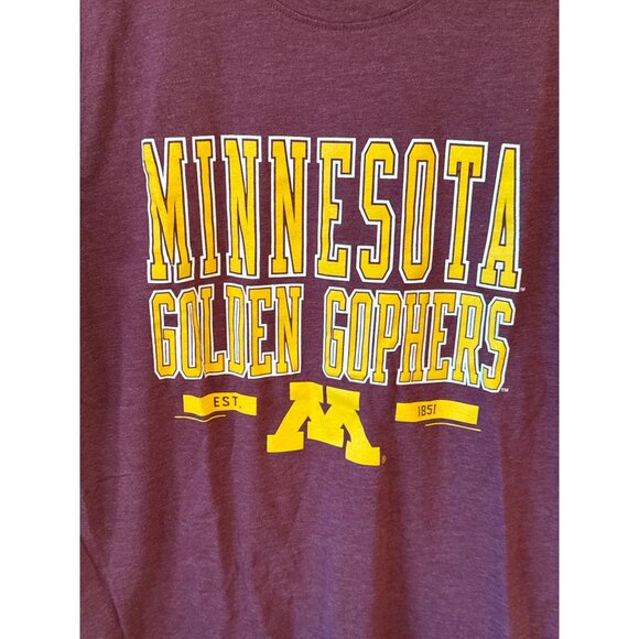 Minnesota Golden Gophers Maroon Graphic T-Shirt 4th And 1 Size L - Picture 2 of 7